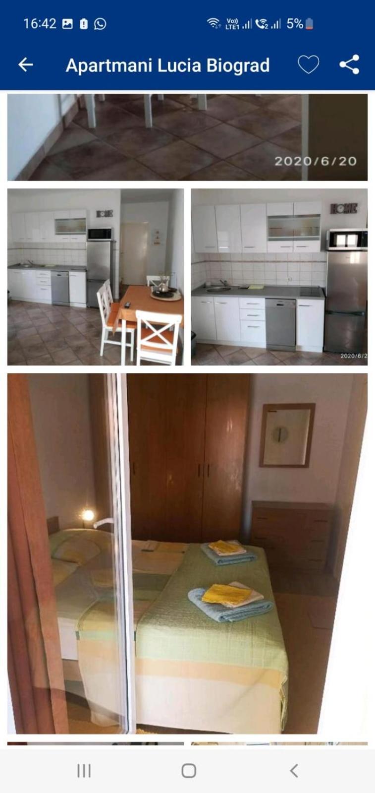 Apartmani Lucia Biograd 비오그라드나모루 외부 사진